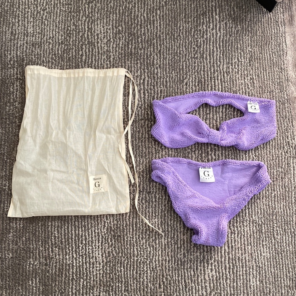 Hunza G London Violet Two-Piece Bikini